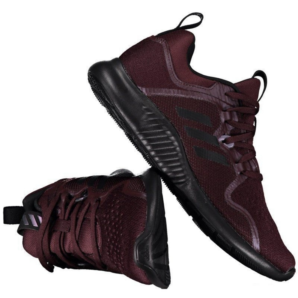 NWT Adidas EdgeBounce Running Burgundy Maroon Black Athletic Sneakers Shoes Sz 7